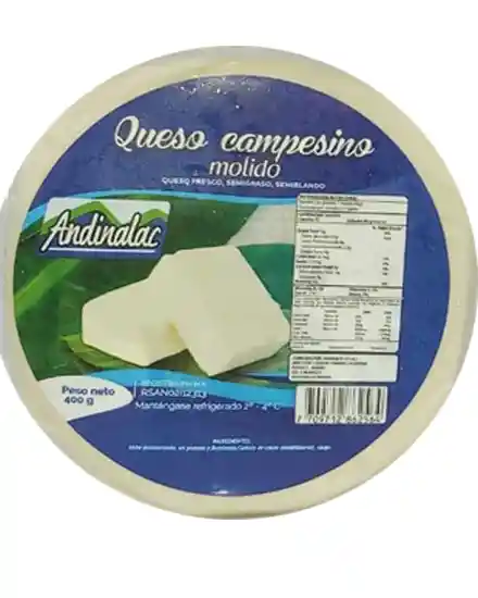 Queso Campesino Molido Andinalac