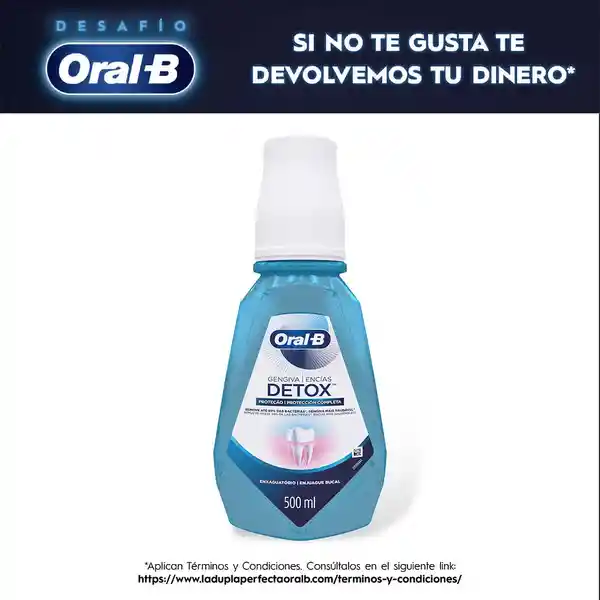 Enjuague bucal Oral B Encías Detox. 500ml