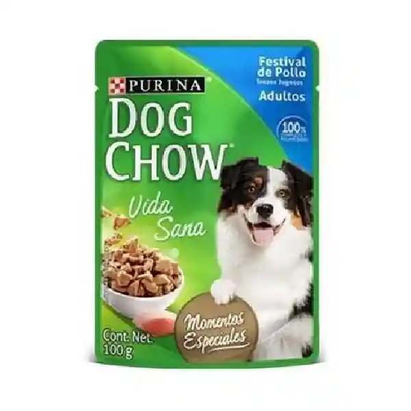 Dog Chow Alimento Para Perro Festival de Pollo Jugoso 100 g