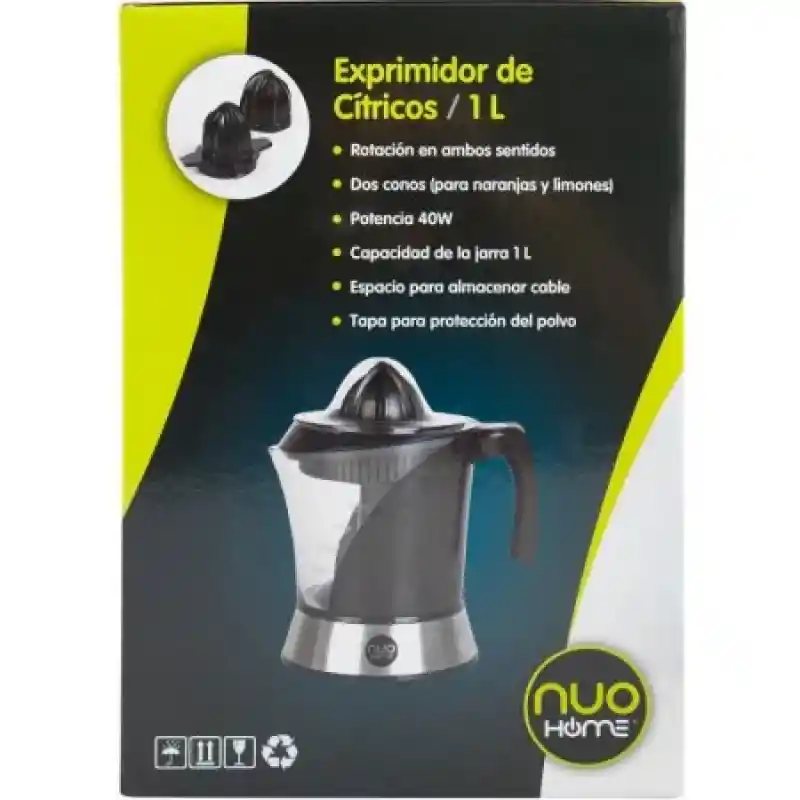 Nuo Home Exprimidor 40W Negro Bh3322