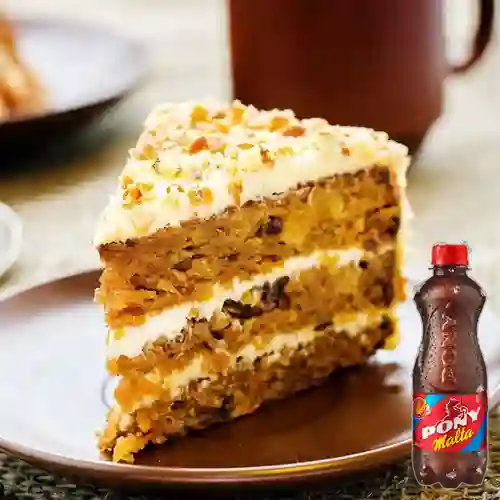 Combo Torta de Zanahoria + Pony Malta 300 ml