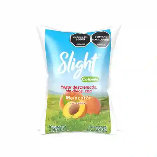 Slight Yogurmelocoton Colanta Bolsa X 1000 G