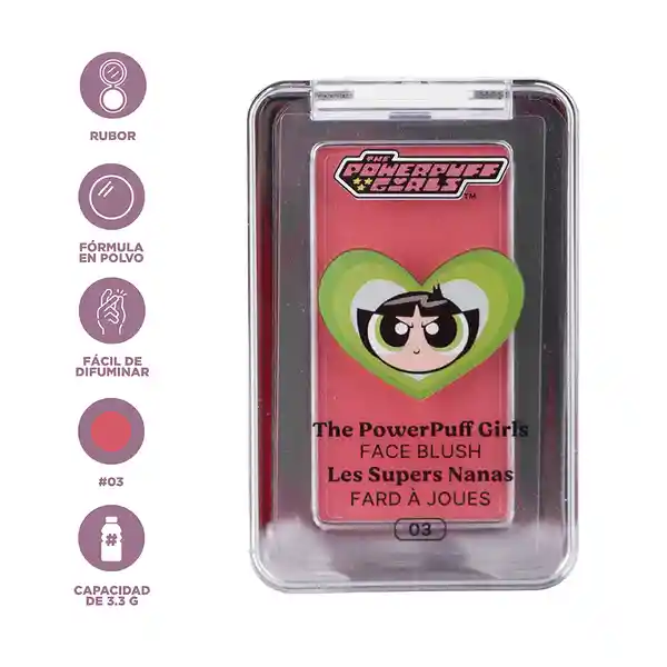 Rubor Las Chicas Superpoderosas Bellota Tono 03 Miniso