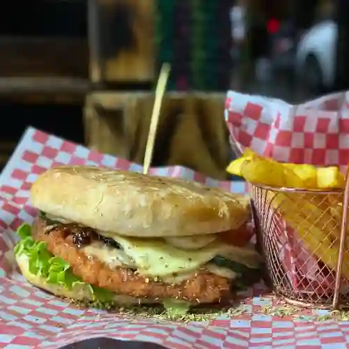 Combo Hamburguesa Mixta con Papas