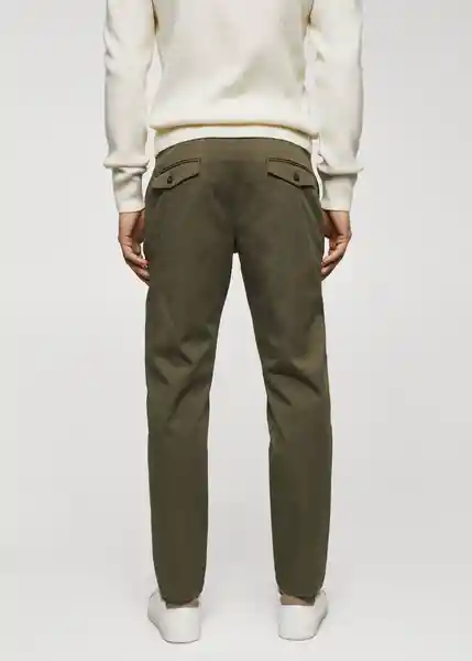 Pantalón Prato Beige Talla 46 Hombre Mango