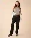 Pantalón Negro Puro Ultraoscuro Talla 12 431G200 Esprit