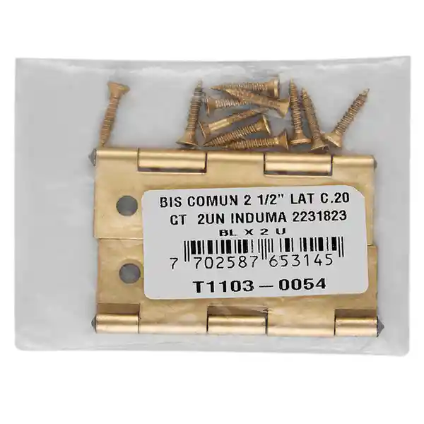 Induma Bisagra Comn 2 1 / 2 Calibre