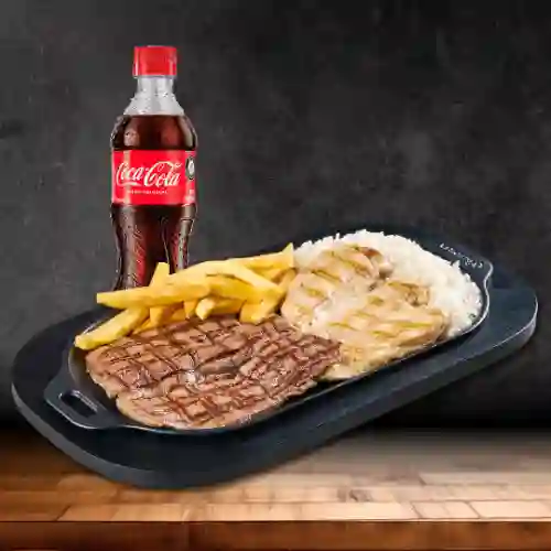 Mixto Carne & Pollo + Bebida