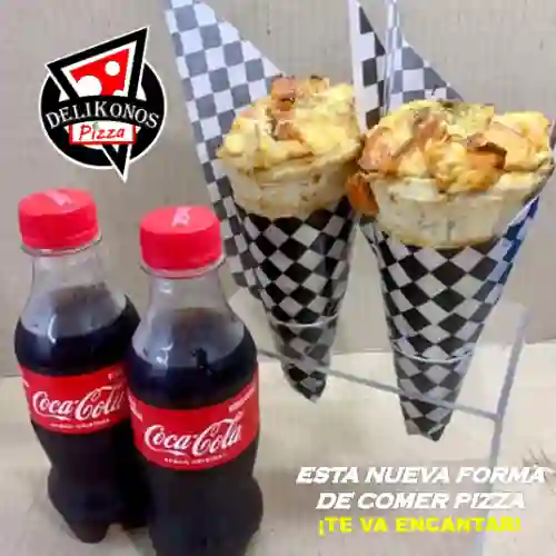 Combo 2 Conos Mixtos + 2 Coca-cola 250