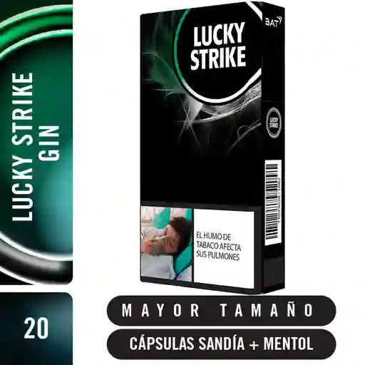 Cigarrillo Cartón Lucky Strike Gin 20´S