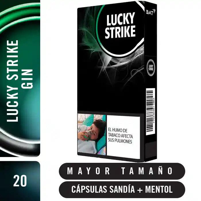 Cigarrillo Cartón Lucky Strike Gin 20´S