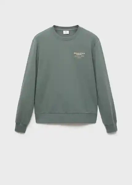 Buzo Sudadera Seoul Verde Talla M Hombre Mango