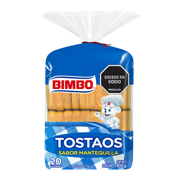 Tostadas Sabor Mantequilla Bimbo 300 g