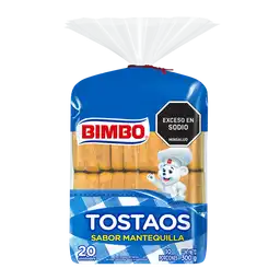 Bimbo Tostada sabor Mantequilla 