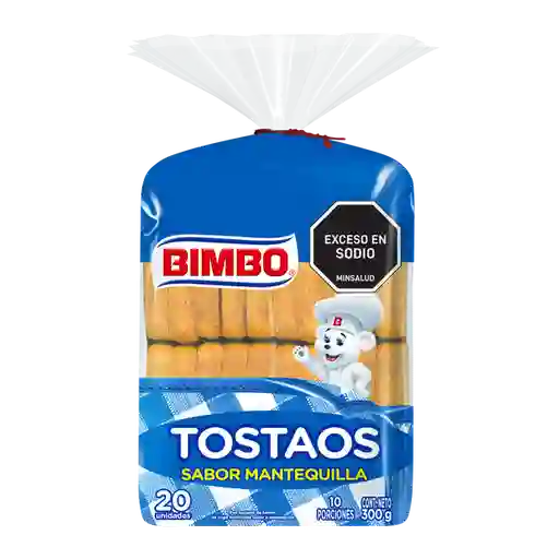 Bimbo Tostada sabor Mantequilla 