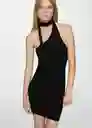 Vestido Blink Negro Talla XS Mujer Mango