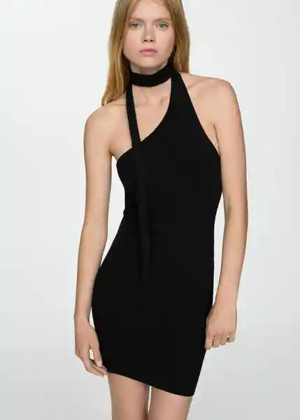 Vestido Blink Negro Talla XS Mujer Mango