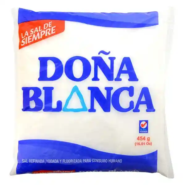 Doña Blanca Sal Refinada Yodada 