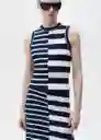 Top Zunga Marino Talla XS Mujer Mango