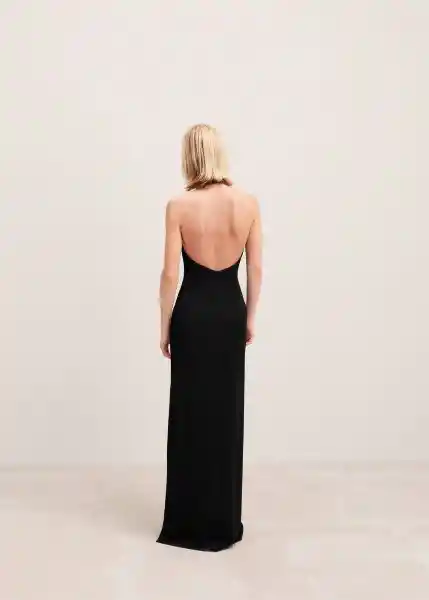 Vestido Roma Negro Talla L Mujer Mango