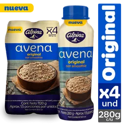 Alpina Bebida Cereal de Avena Original x4