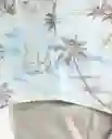 Camiseta Palm Trees Azul Ilusión Claro T. M Chevignon
