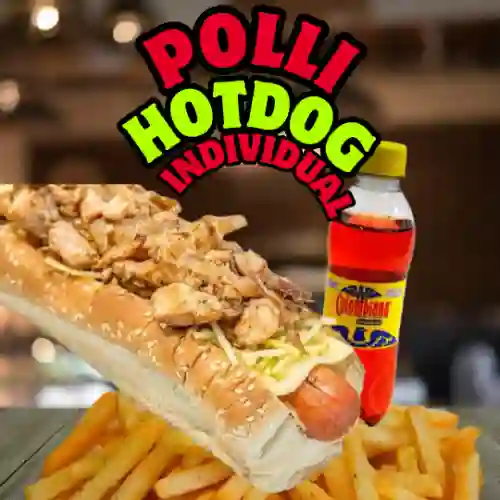 Hotdog Chicken + Papas + Gaseosa