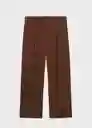Pantalón Adrian Marrón Talla 38 Mujer Mango