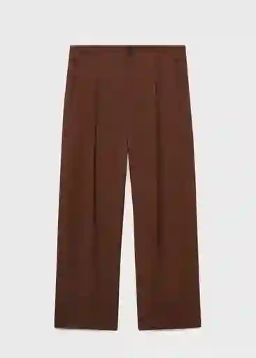 Pantalón Adrian Marrón Talla 38 Mujer Mango