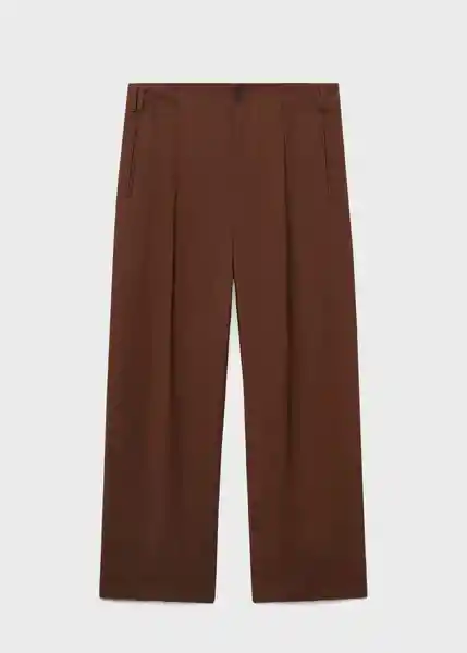 Pantalón Adrian Marrón Talla 38 Mujer Mango