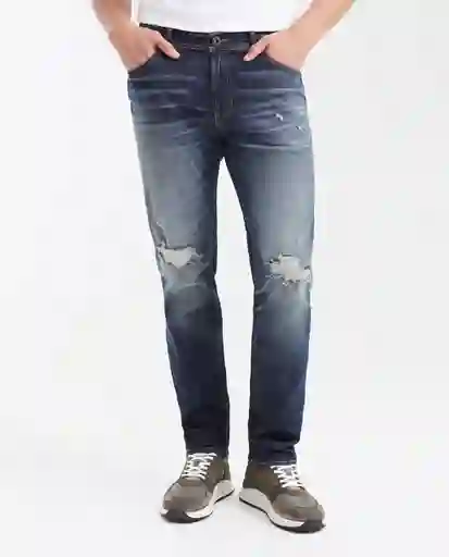 Jean Morrison Masculino Azul Dark Talla 32/32 Chevignon