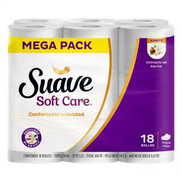 Soft Care Papel Higiénico Suave Triple Hoja