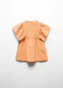 Vestido Modena Mandarina Talla 97 Niñas Mango