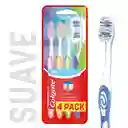 Cepillo de Dientes Suave Colgate Pro Cuidado x 4 Und