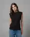 Camiseta Mujer Negro Talla XL 201G009 Rifle