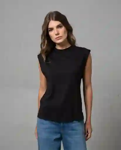 Camiseta Mujer Negro Talla XL 201G009 Rifle