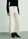 Jean Catherin Offwhite Talla 32 Mujer Mango