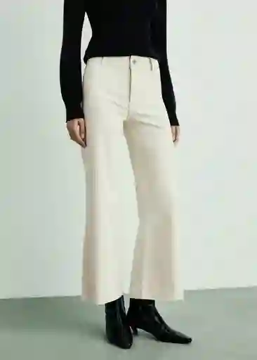 Jean Catherin Offwhite Talla 32 Mujer Mango