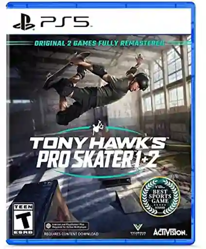 Playstation Videojuego Tony Hawk'S Pro Skater 1+2