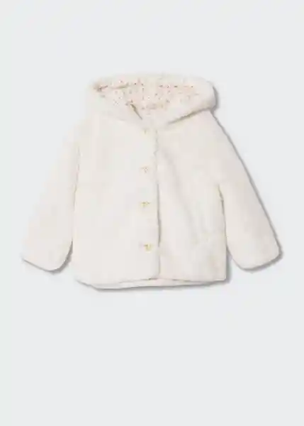 Abrigo Bear Offwhite Talla 67 Niñas Mango