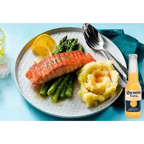 Combo Salmón + Corona 210 ml