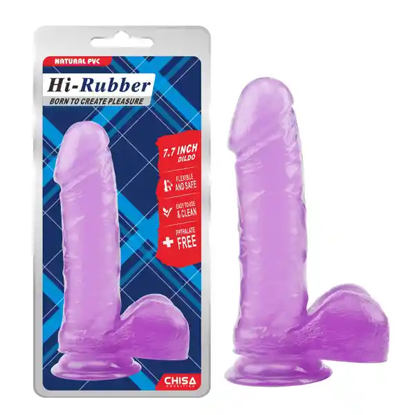 Chisa Dildo 7.7 Inch Purple