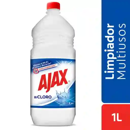 Limpia Pisos Ajax Bicloro Poder Desinfectante 1L