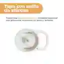 Botella Vidrio Tapa Abatible Pico Asa Blanco 580 mL Serie Miniso