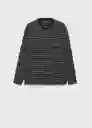 Camiseta Marinier Negro Talla L Hombre Mango