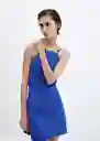 Vestido Susic-H Azul Talla M Mujer Mango