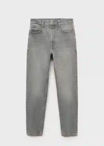 Jean Mom2000 Tejano Gris Talla 36 Mujer Mango