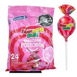 Bom Bom Bum Chupeta Manzana Postobón