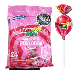 Bom Bom Bum Chupeta Manzana Postobón