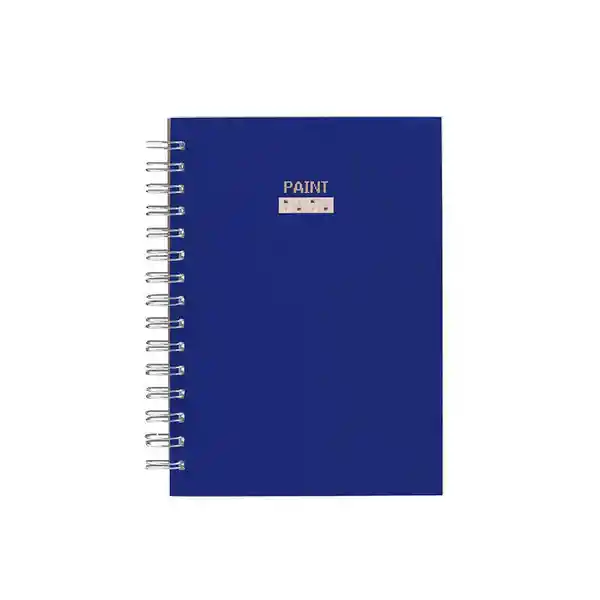 Sosarte Cuaderno Paint Blue Rayado Argollado Tapa Dura 80 Hojas